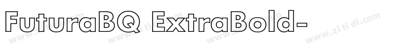 FuturaBQ ExtraBold字体转换